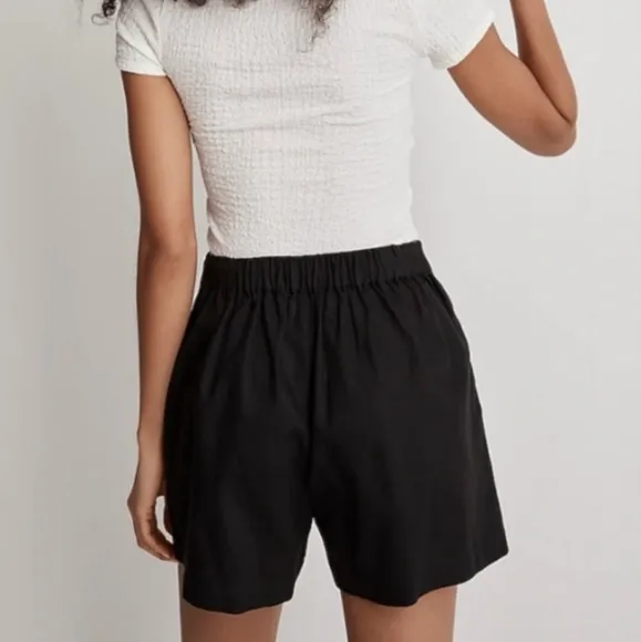 NWT Madewell Clean Pull-On Shorts in Linen-Cotton