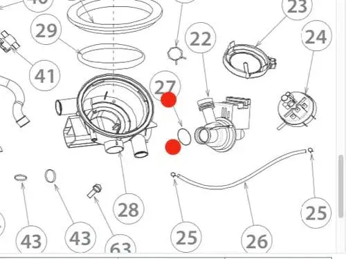 O Ring Haier Washing Machine Drain Pump