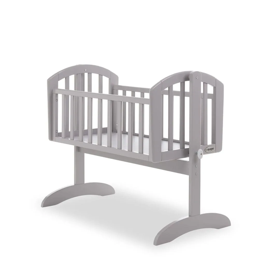 Obaby Sophie Swinging Crib & Mattress Warm Grey