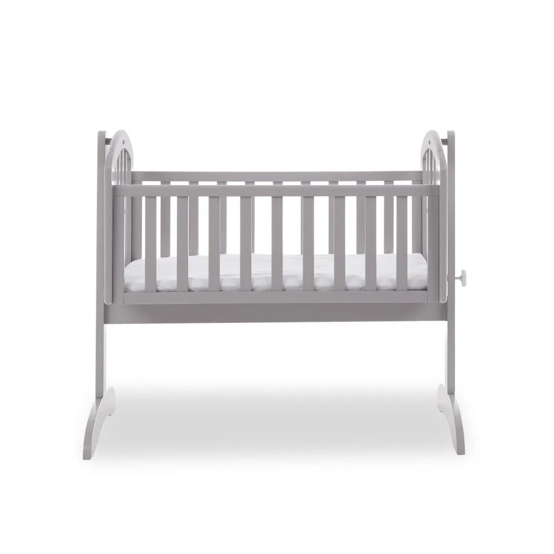 Obaby Sophie Swinging Crib & Mattress Warm Grey