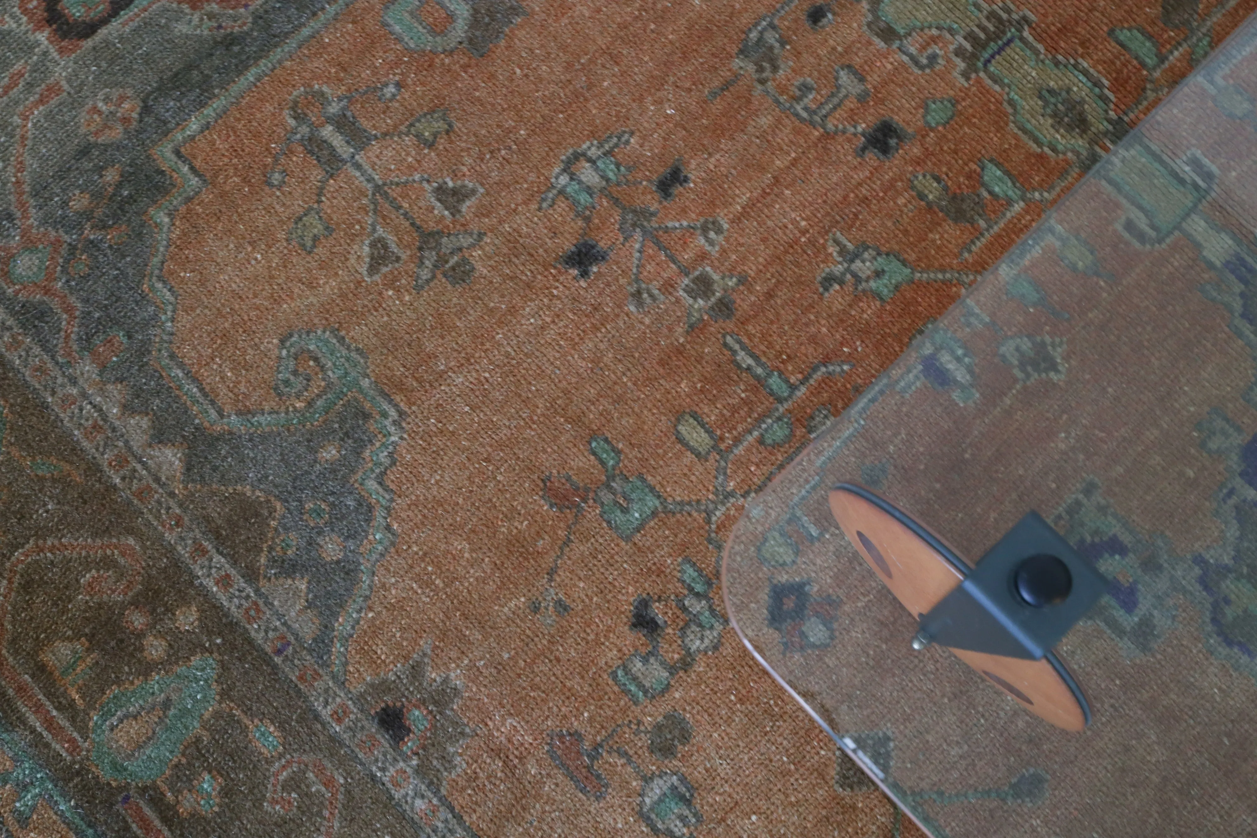 Old Turkish Anatolian Rug 6ftx8.6ft