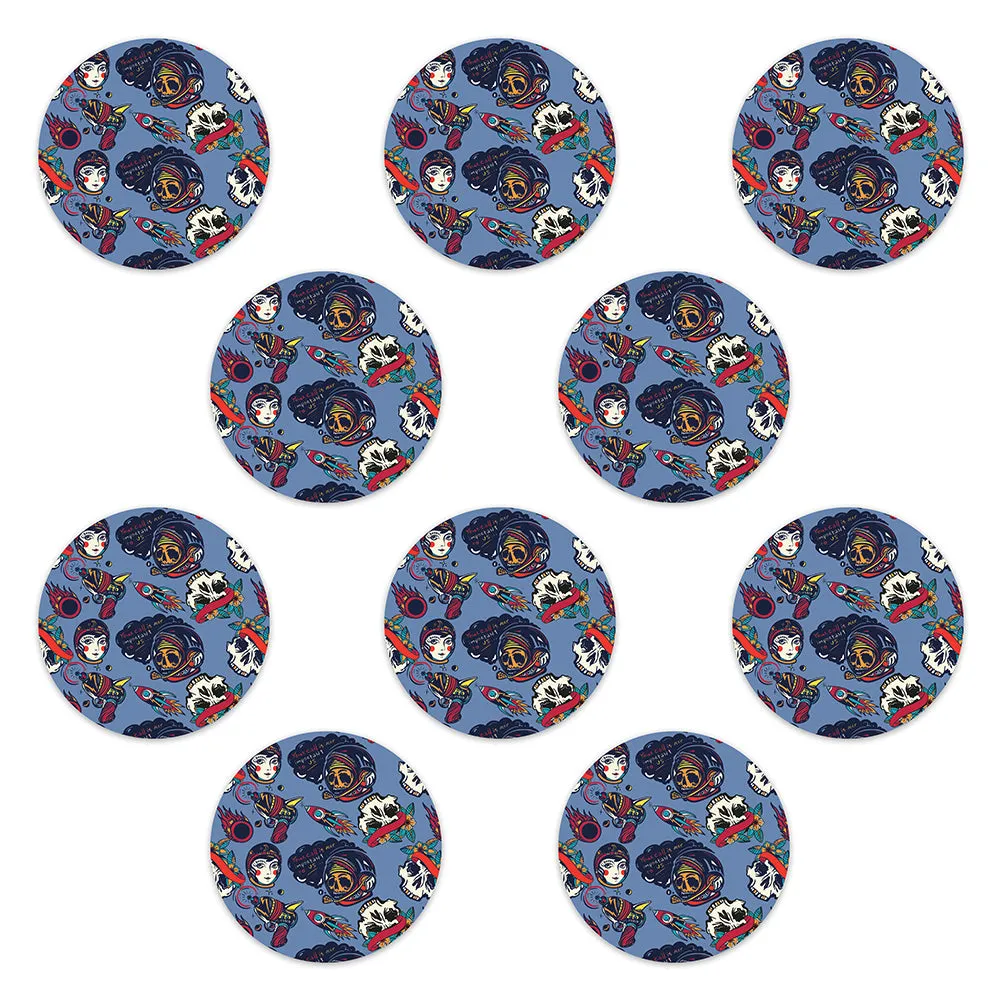 Omnipod Space Retro Design Patches