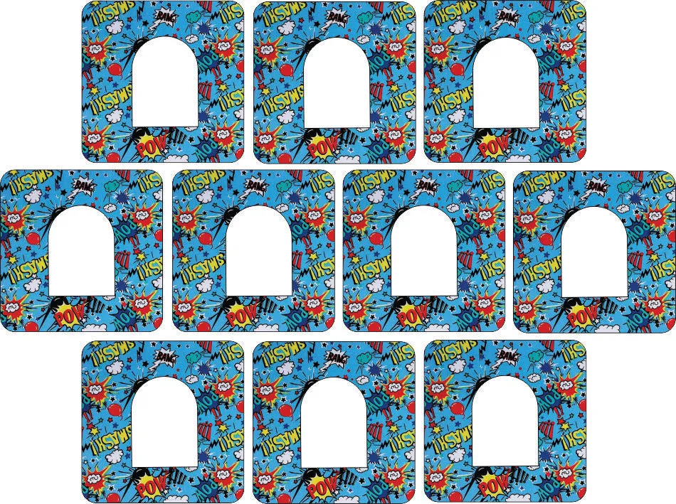 Omnipod Superhero Design Patches 10 pack