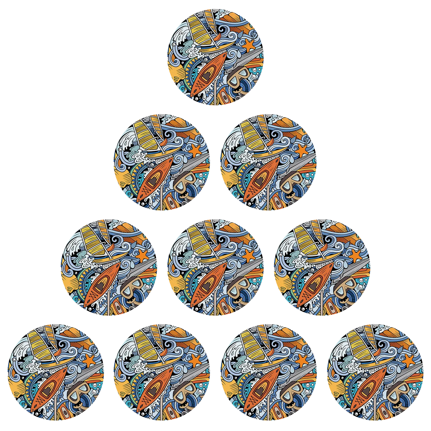 Omnipod Watersport Doodles Design Patches