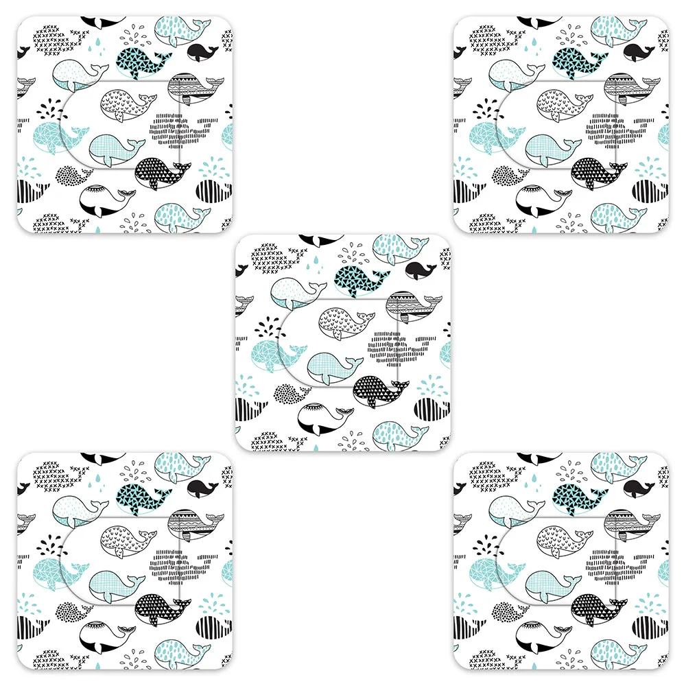 Omnipod Whales Design Patches