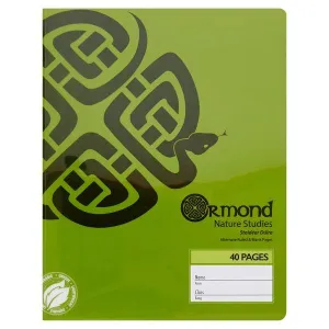 Ormond 40 Page Durable Cover Nature Study Copy