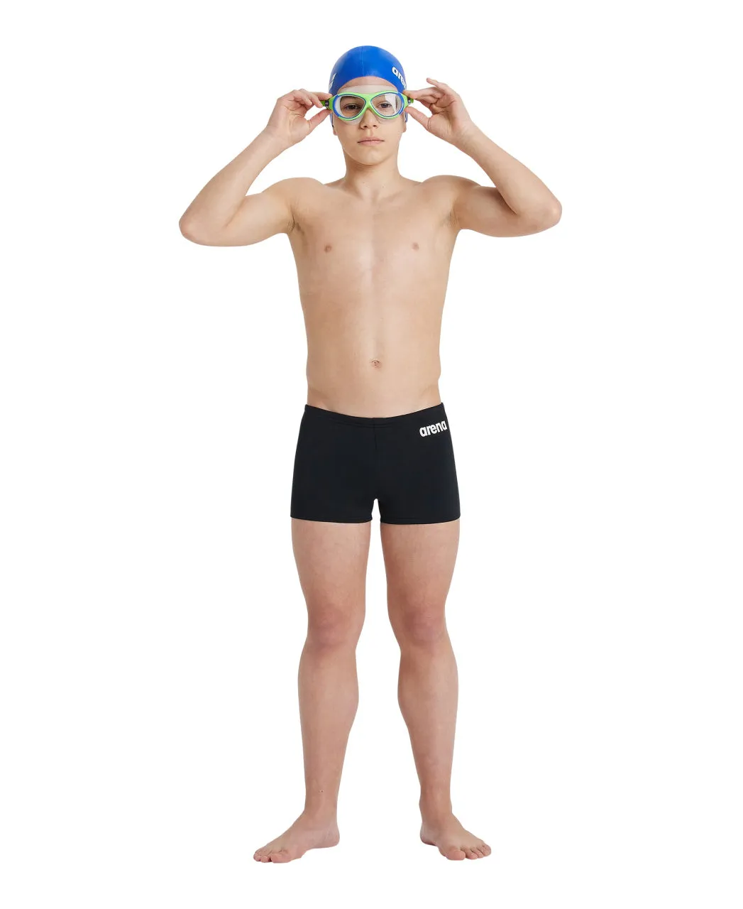 Performance Boy's Solid Team Swim Shorts Black