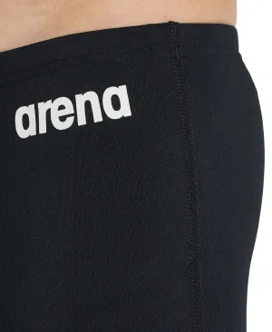 Performance Boy's Solid Team Swim Shorts Black