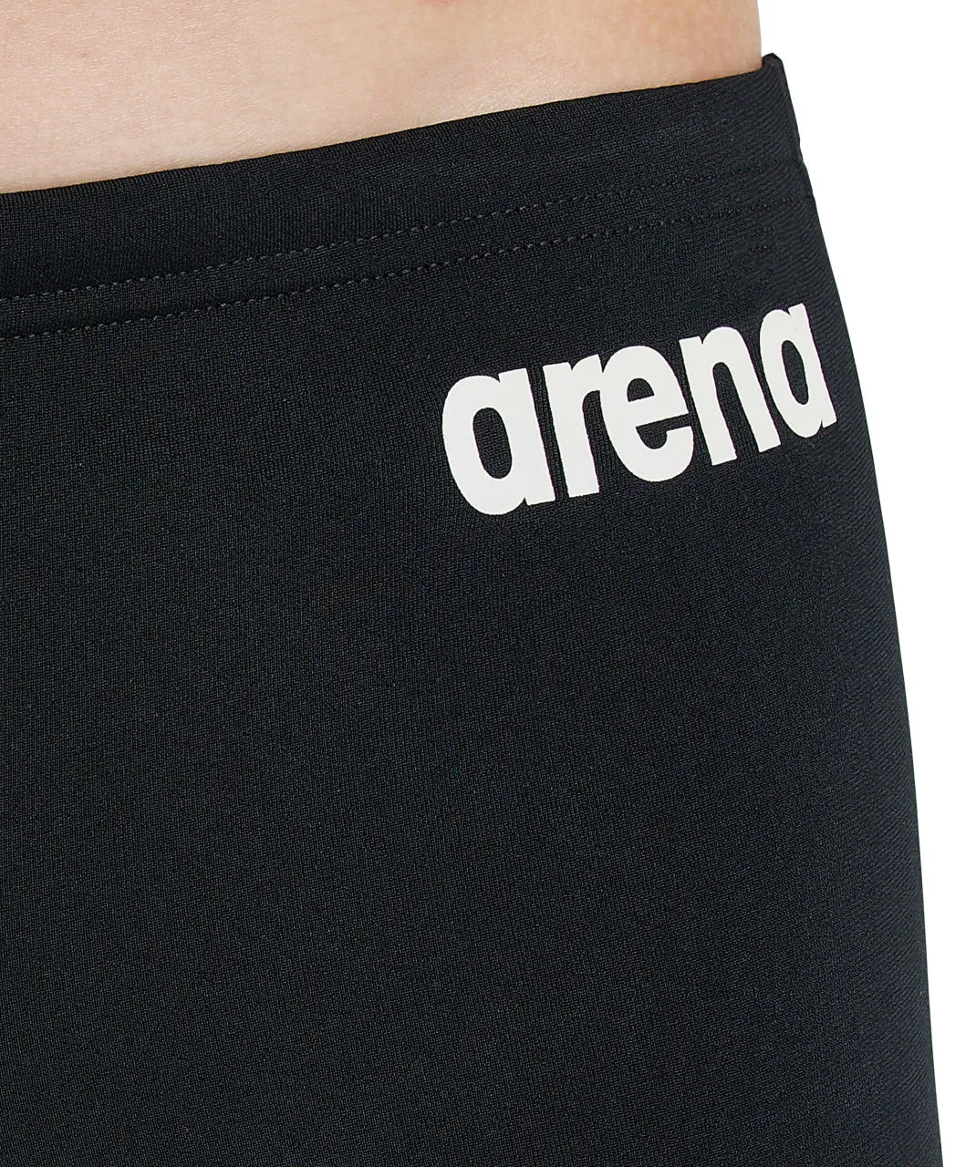 Performance Boy's Solid Team Swim Shorts Black