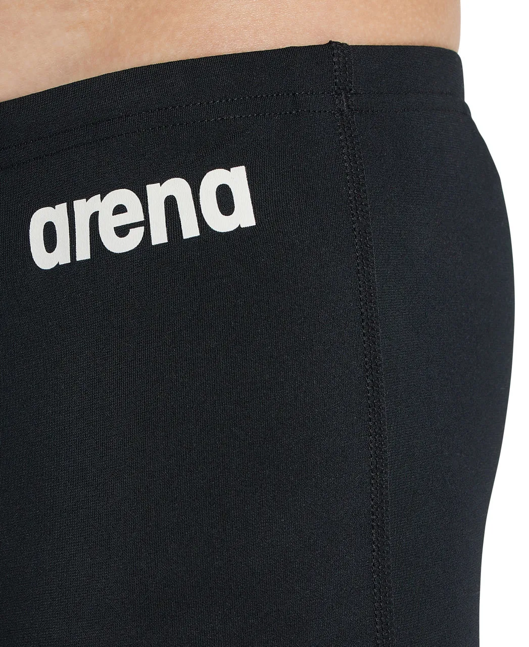 Performance Boy's Solid Team Swim Shorts Black