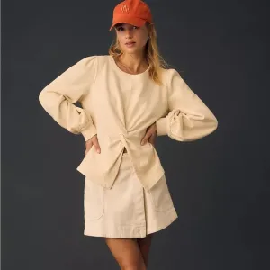 Pilcro Twist-Front Sweatshirt