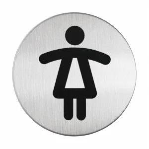 Pittogramma WC Donne in Acciaio Durable