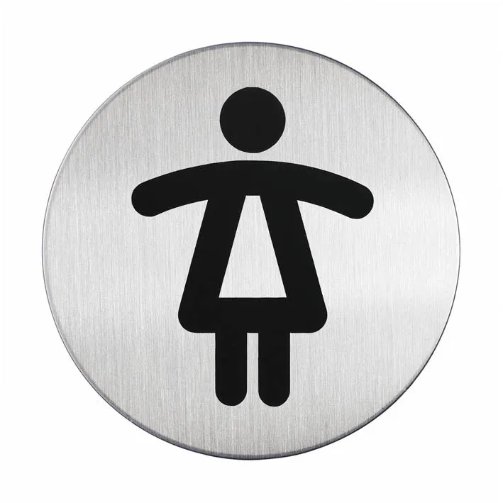 Pittogramma WC Donne in Acciaio Durable