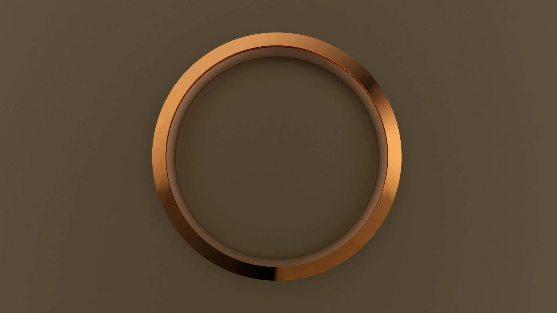 Polished Rose Gold 3mm Center V Groove Wedding Band