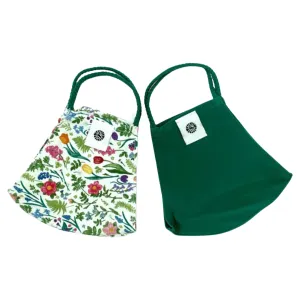 Pom Masks by Pomchies - Spring Flowers / Solid Green