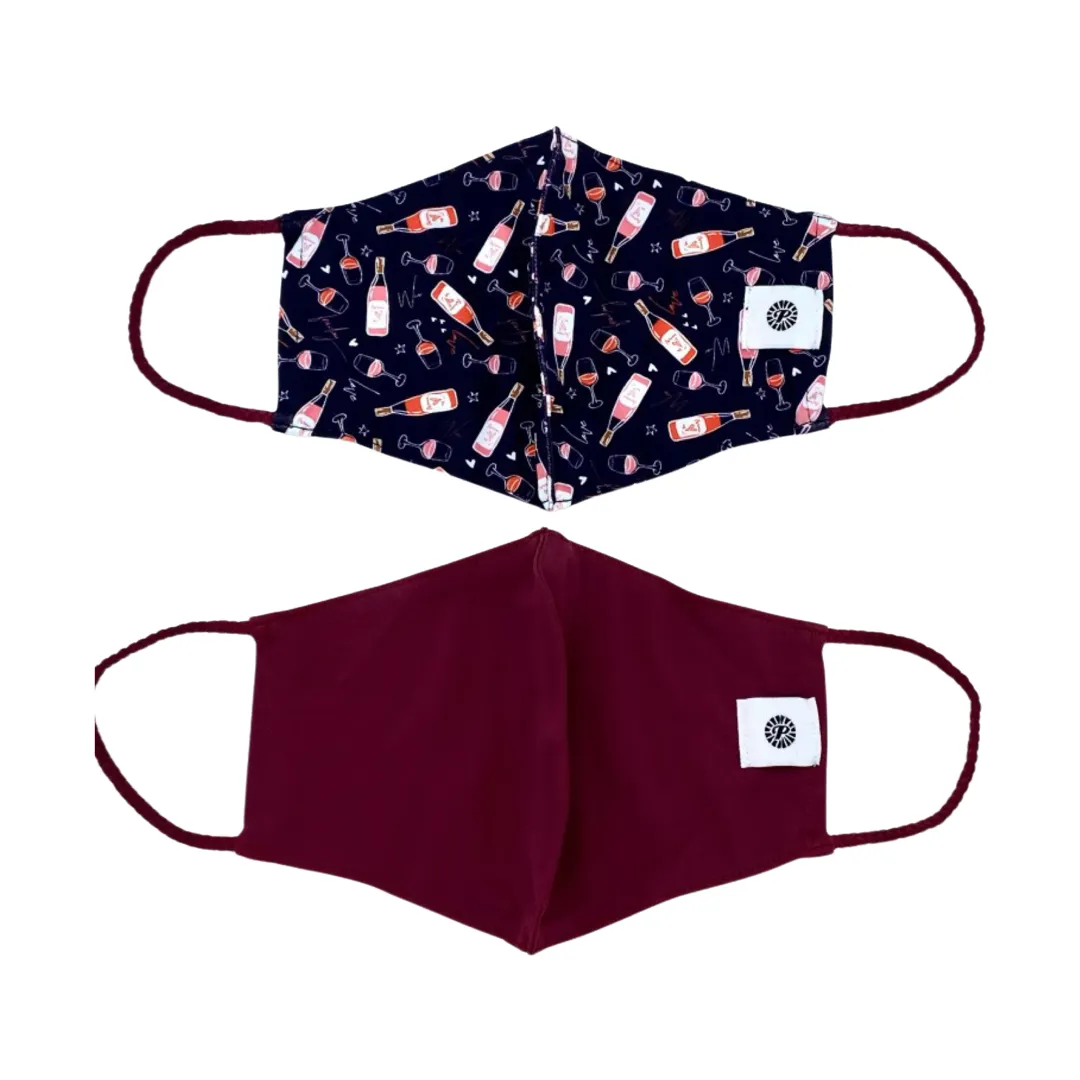 Pom Masks by Pomchies - Wine / Solid Burgundy