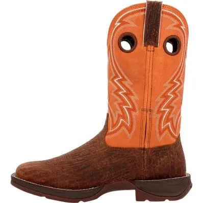 REBEL™ BY DURANGO® CEDAR BARK AND MONARCH ORANGE WESTERN BOOT | DDB0392 |