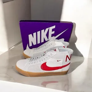 Red &amp; White Nike sneakers