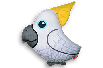 Red Dingo Durable Plush Cockatoo Plush Toy