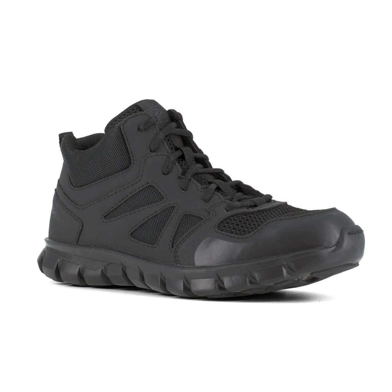 Reebok Tactical Men's Sublite Cushion Tactical Mid Cut Boot Black RB8405