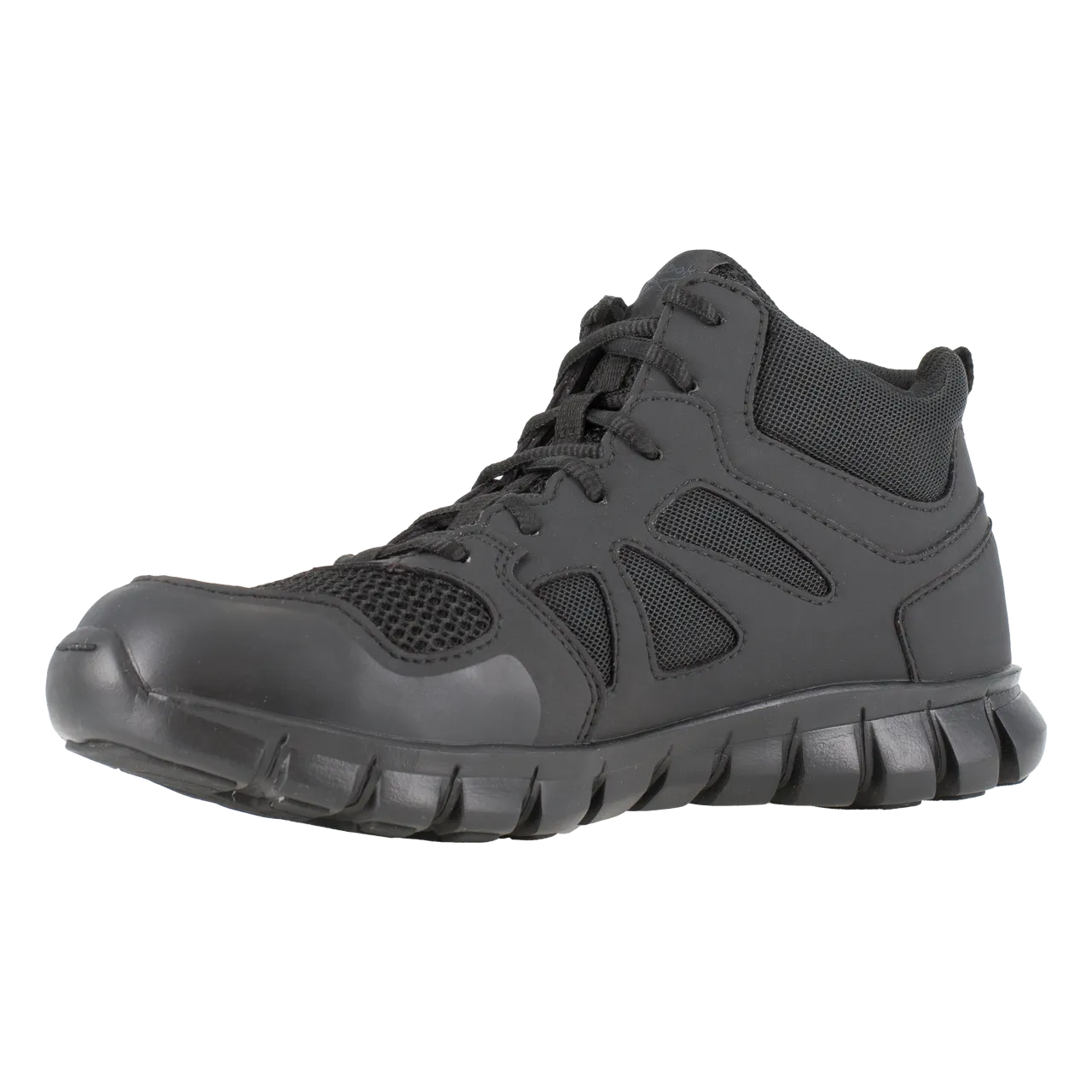 Reebok Tactical Men's Sublite Cushion Tactical Mid Cut Boot Black RB8405