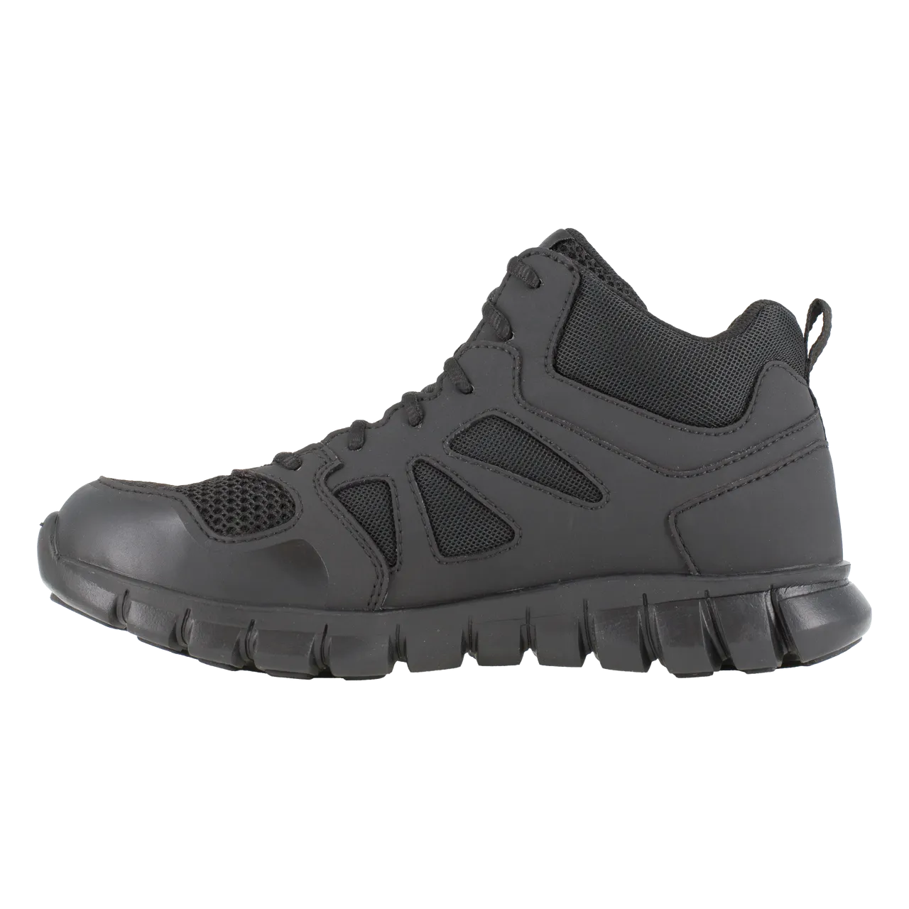 Reebok Tactical Men's Sublite Cushion Tactical Mid Cut Boot Black RB8405