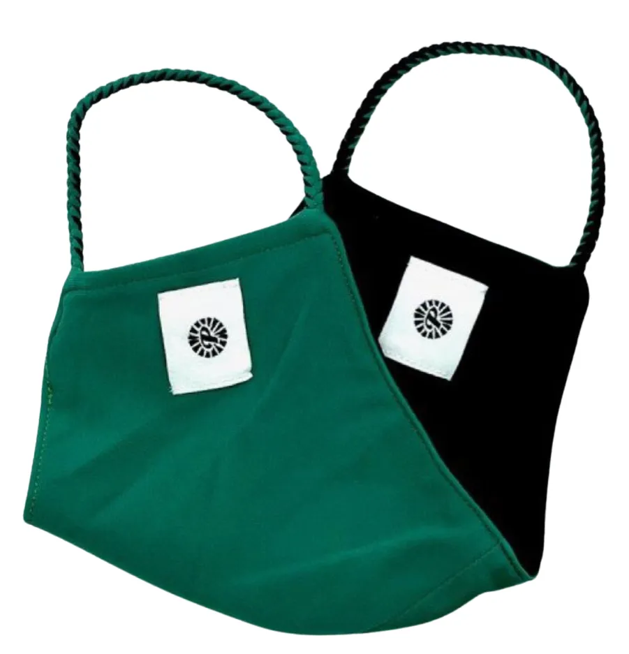 Reversible Pom Mask by Pomchies - Bottle Green / Black