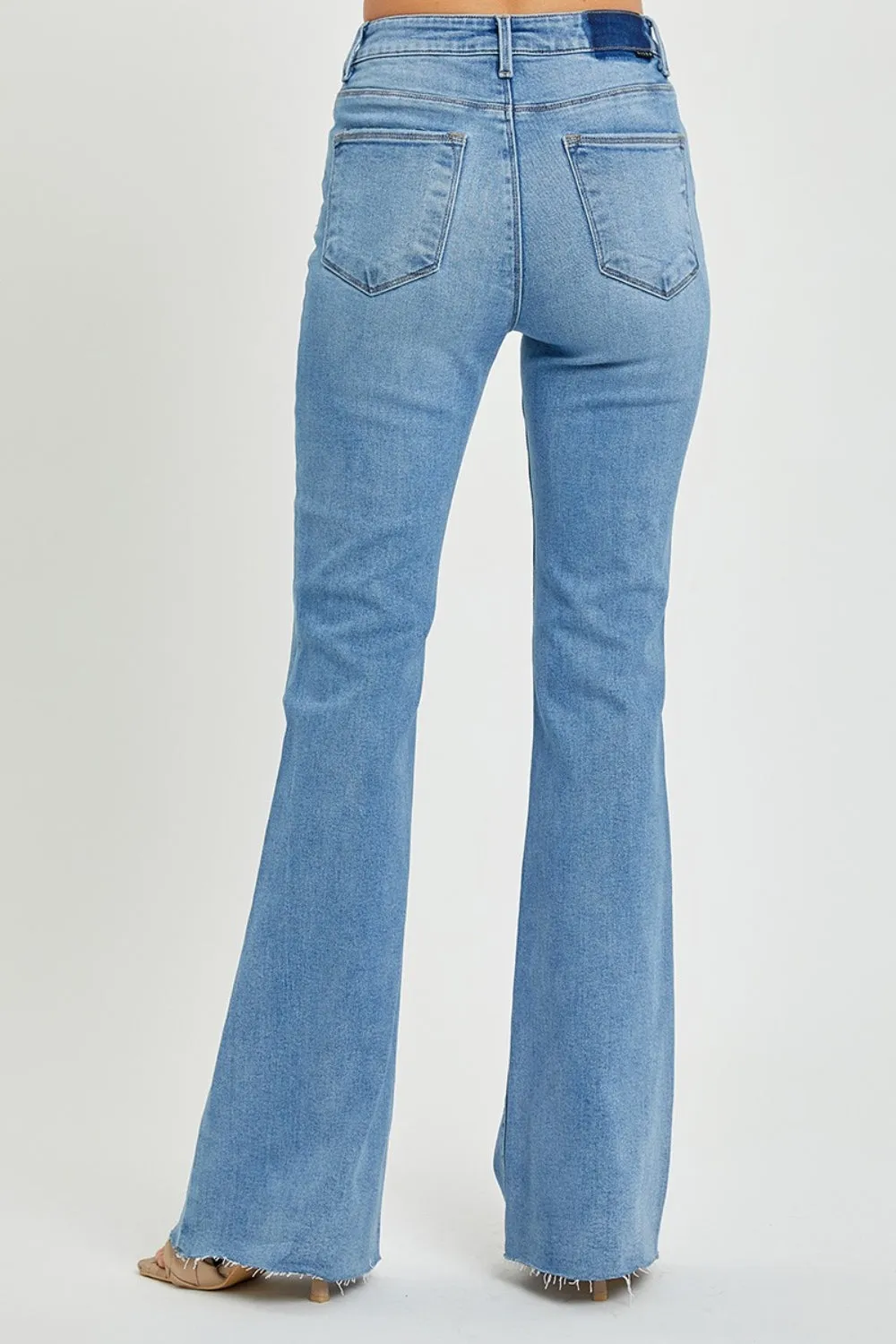 RISEN High Rise Raw Cut Hem Bootcut Jeans ONLINE EXCLUSIVE