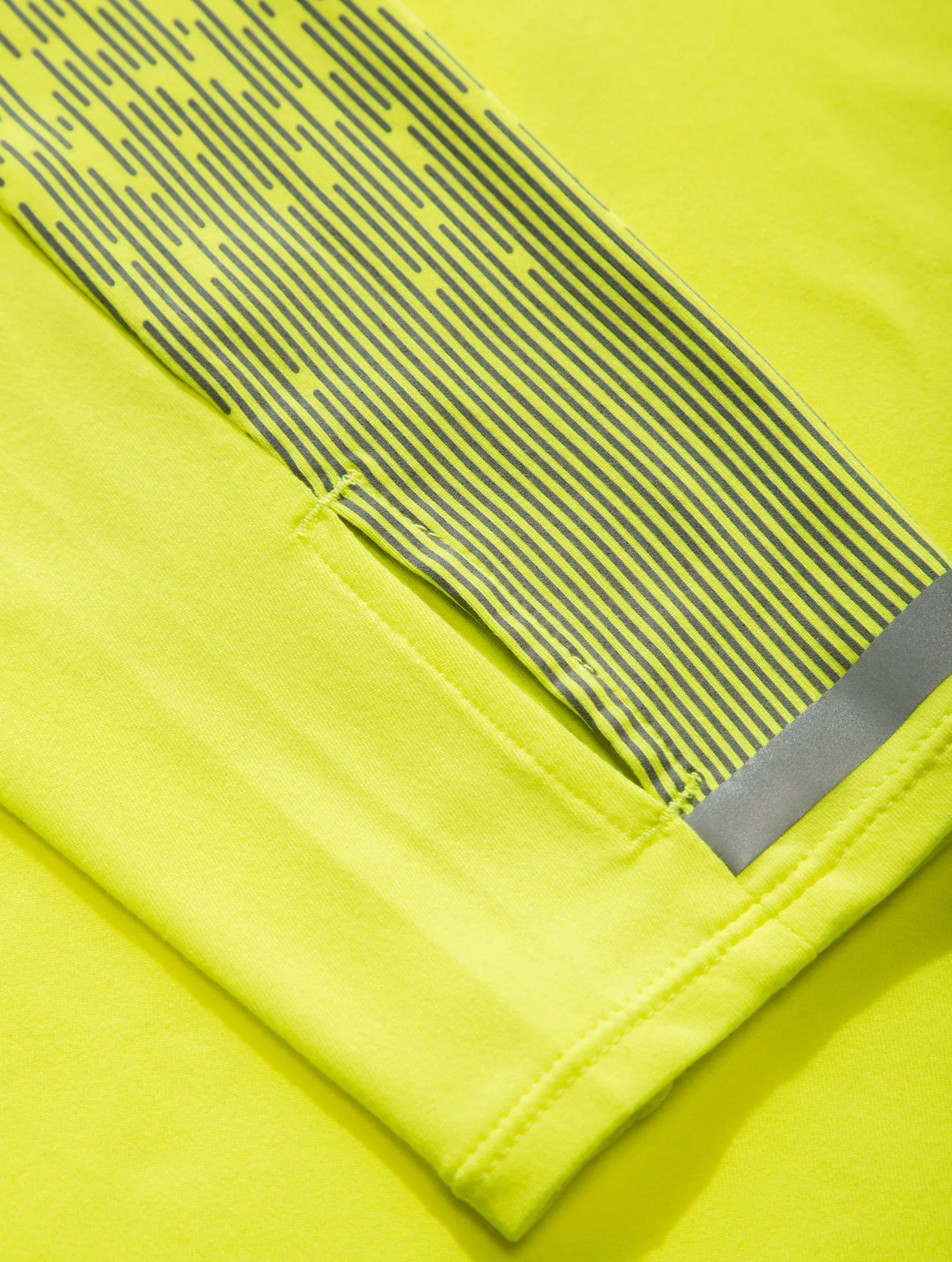 Ronhill Tech Reflect Half Zip Long Sleeve Mens Running Top - Yellow
