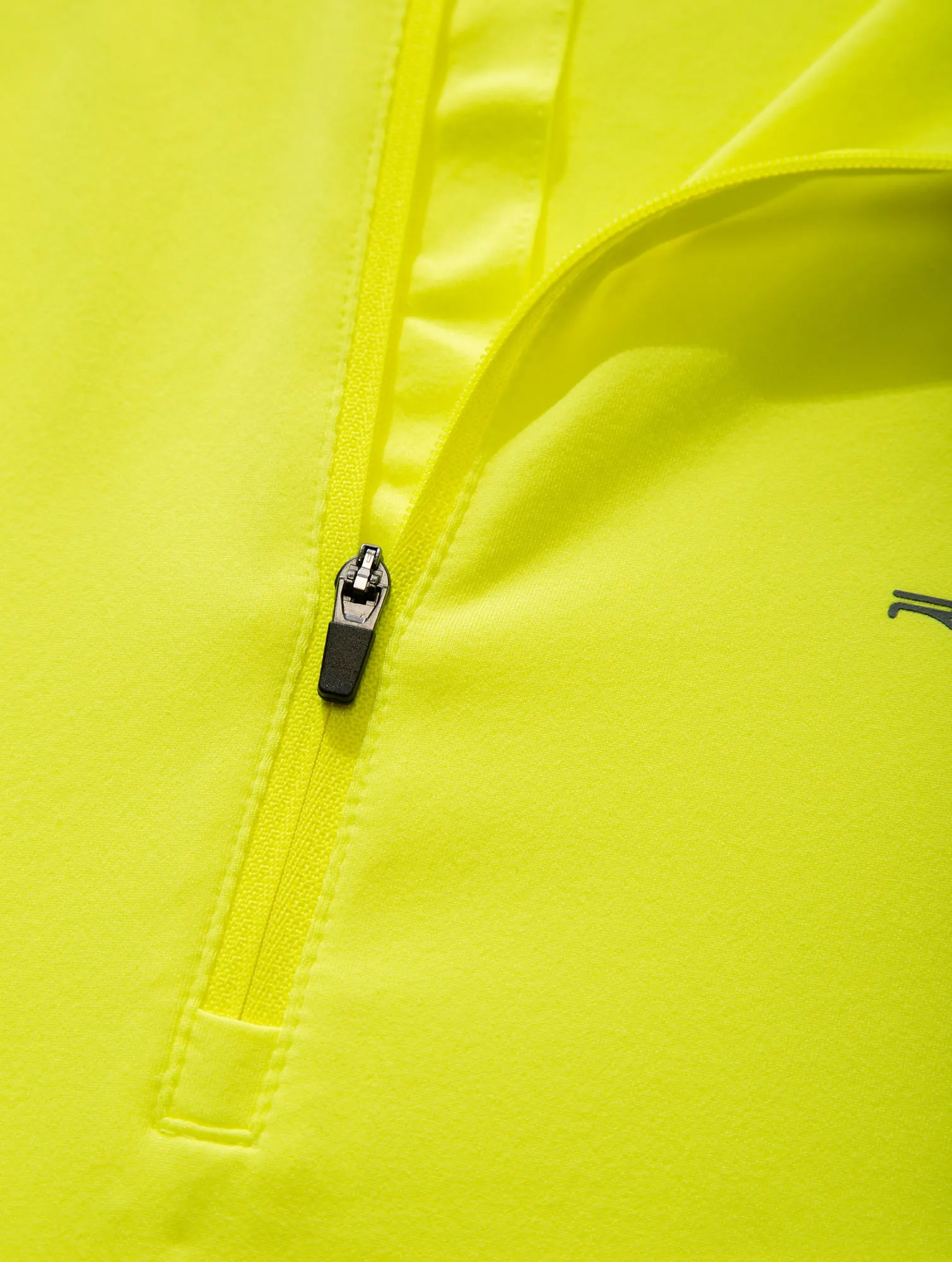 Ronhill Tech Reflect Half Zip Long Sleeve Mens Running Top - Yellow