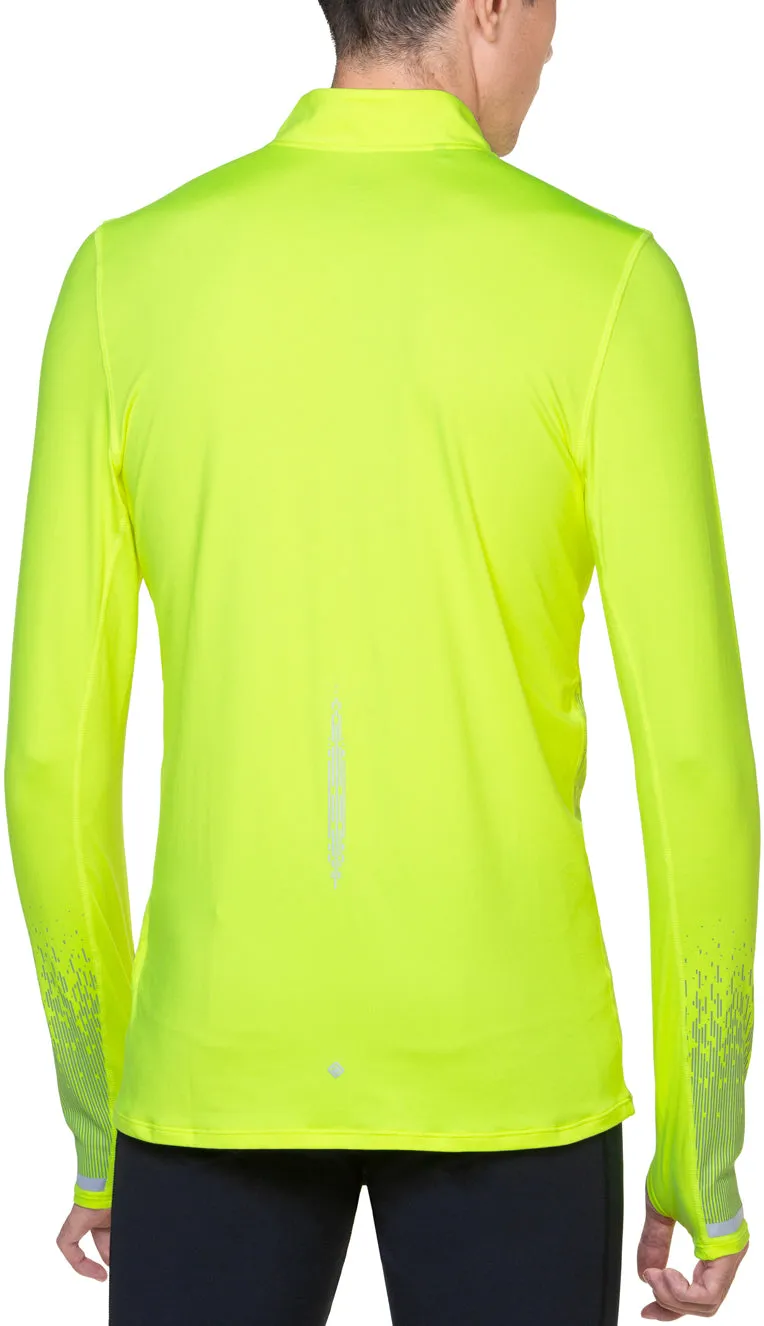 Ronhill Tech Reflect Half Zip Long Sleeve Mens Running Top - Yellow