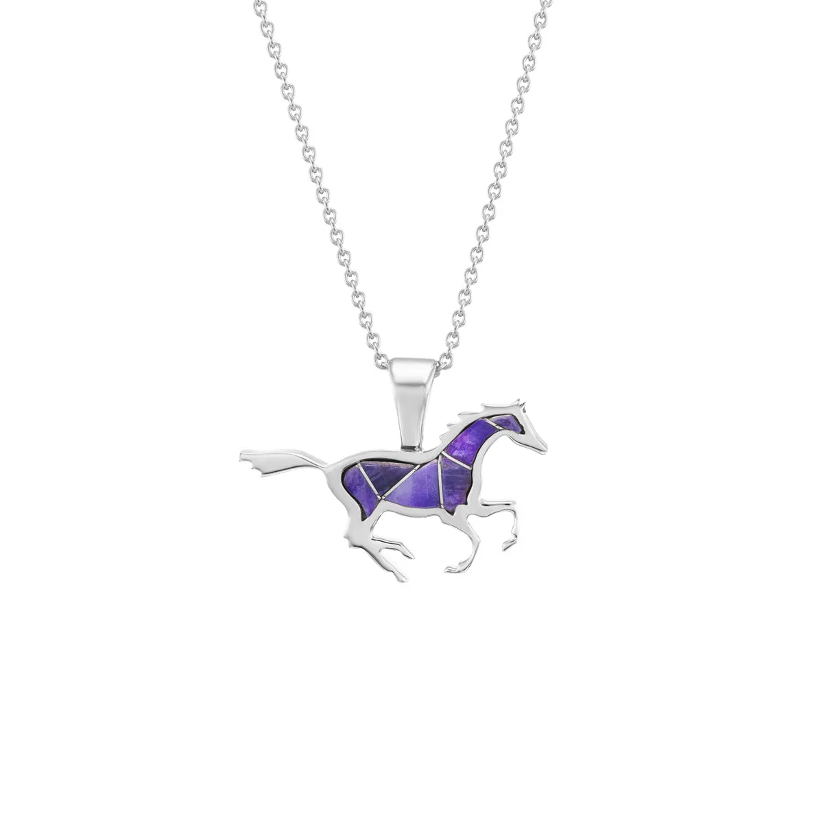 Running Horse Pendant (Sugilite)