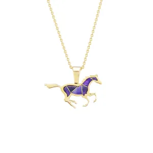 Running Horse Pendant (Sugilite)