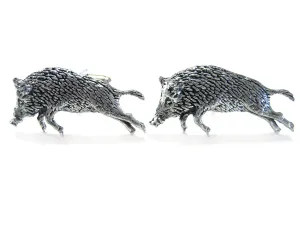 Running Wild Boar Cufflinks