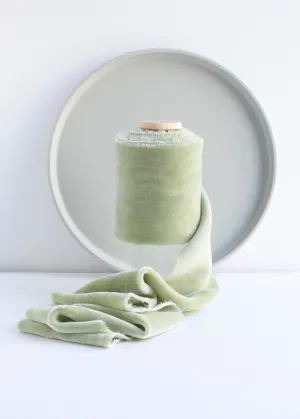 Sage Velvet Ribbon