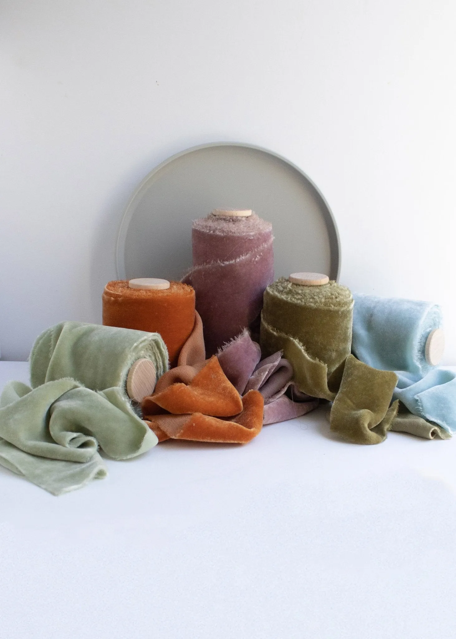 Sage Velvet Ribbon