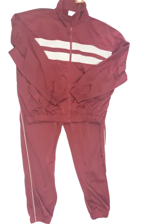 Sahara  Mens  Burgundy Jogging Suit