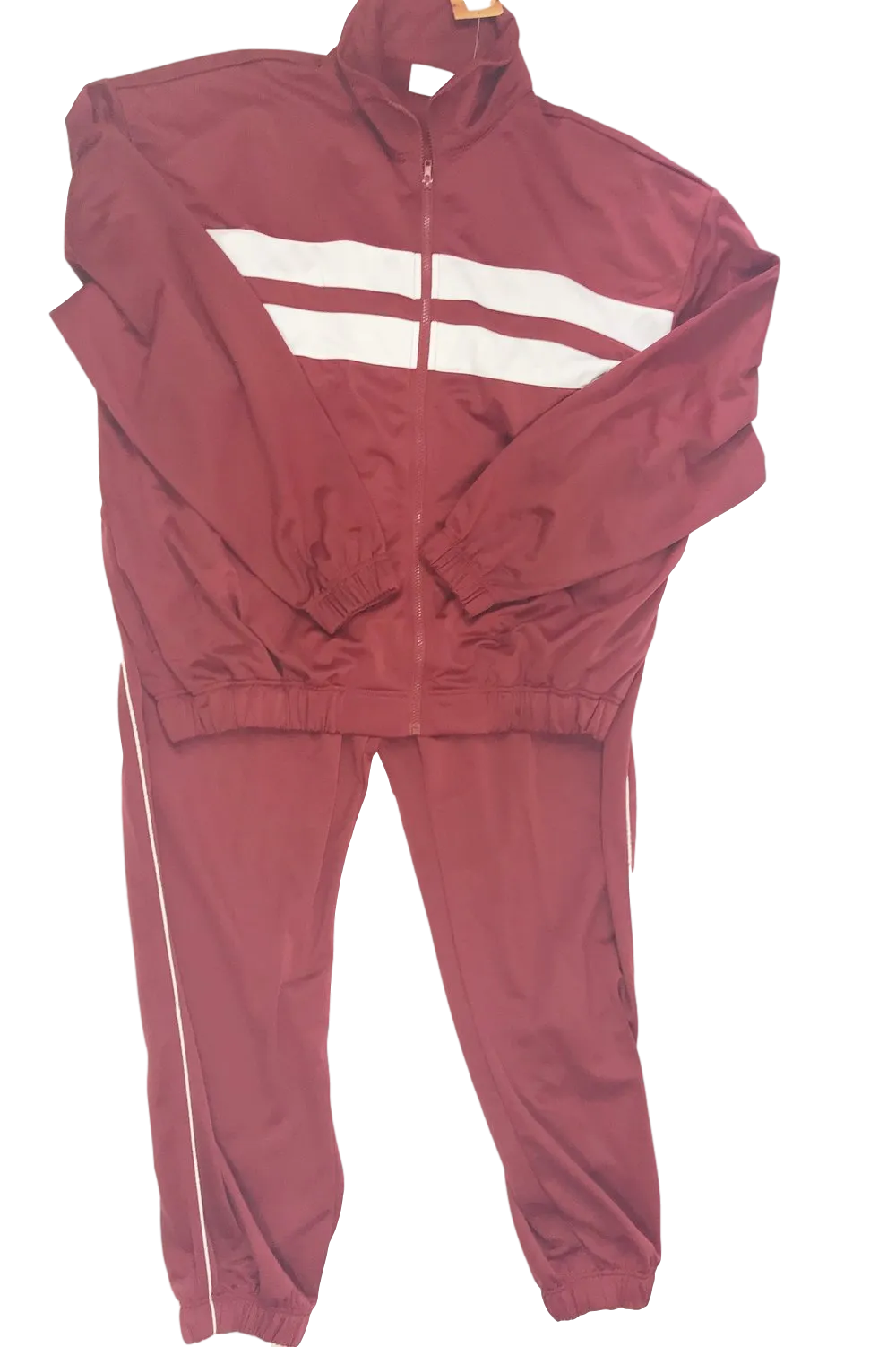Sahara  Mens  Burgundy Jogging Suit
