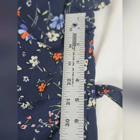 Sanctuary Coco Floral Butterfly Navy A-Line Short Sleeve Maxi Dress Size XL
