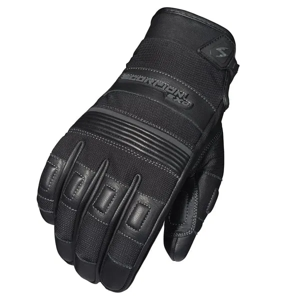 Scorpion EXO Abrams Mens Motorcycle Textile/Leather Gloves - Black