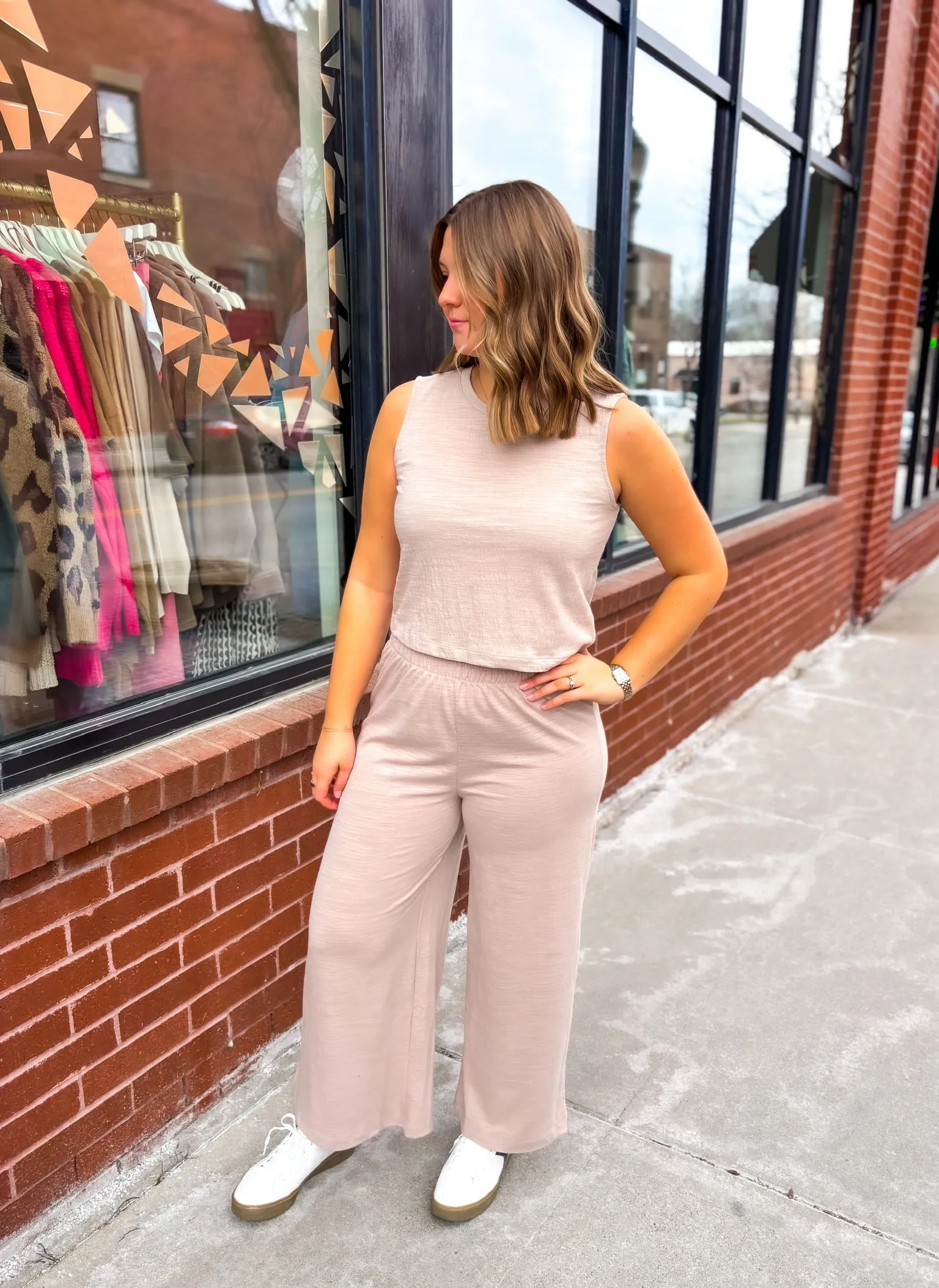 Scout Textured Slub Pant - Parchment