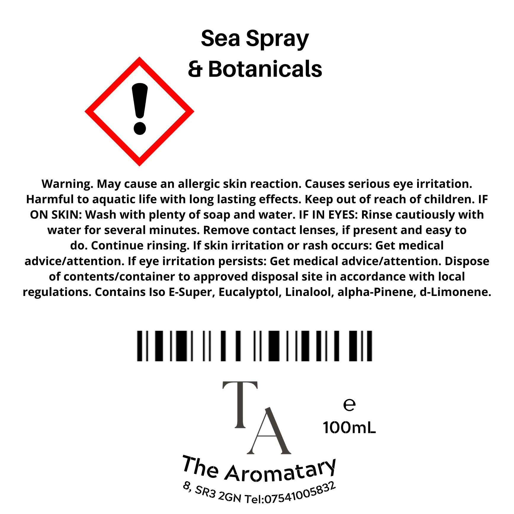 Sea Spray & Botanicals Reed Diffuser