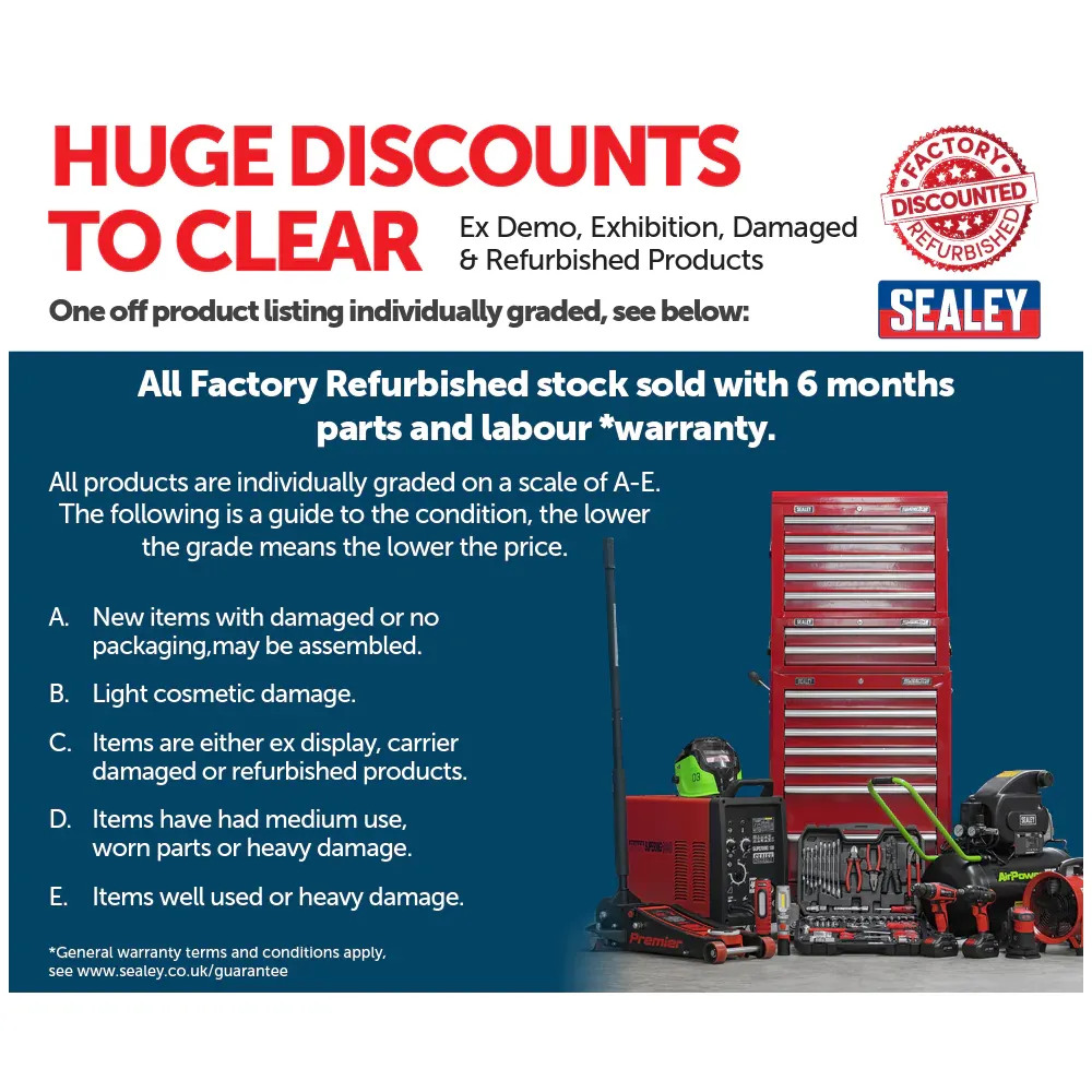 Sealey 2.5 Tonne Low Entry Trolley Jack with Rocket Lift - A