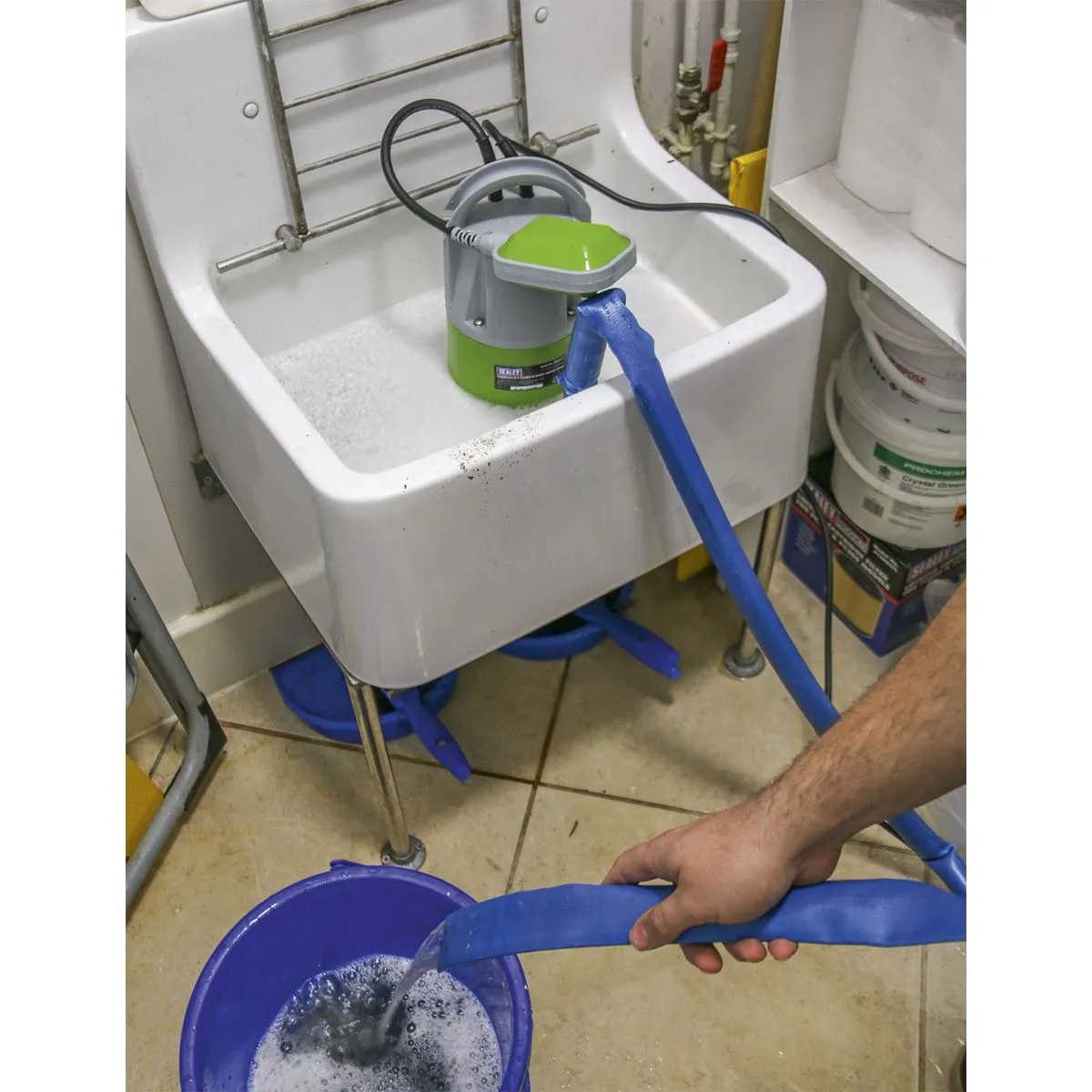 Sealey Submersible Clean & Dirty Water Pump Automatic 217L/min 230V