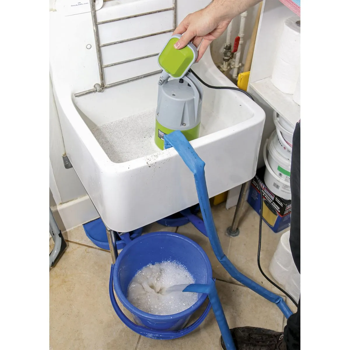 Sealey Submersible Clean & Dirty Water Pump Automatic 217L/min 230V