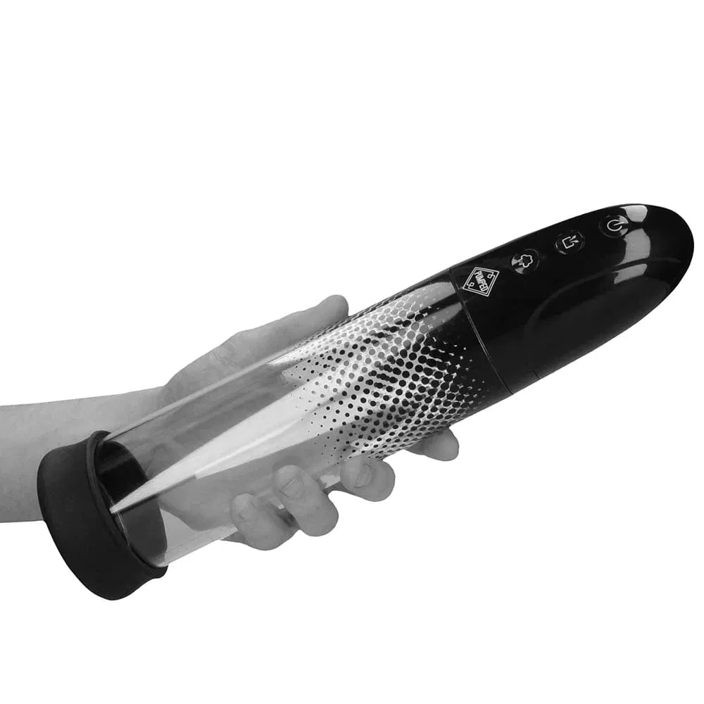 Shots Toys Pumped Rechargeable Automatic Luv Pump in Black