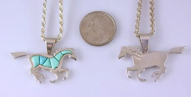 Small Running Horse Pendant