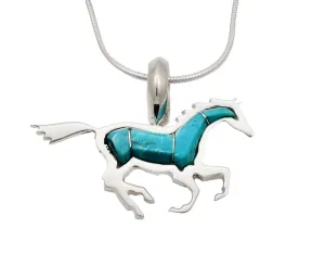 Small Running Horse Pendant