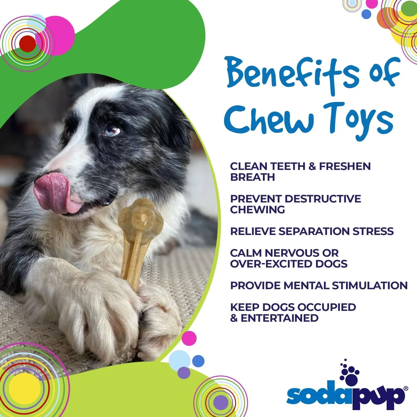 SodaPup Knucklebone Ultra Durable Nylon Dog Chew Bone