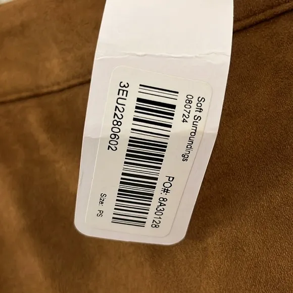 Soft Surrounding Faux Suede midi skirt. Petite.